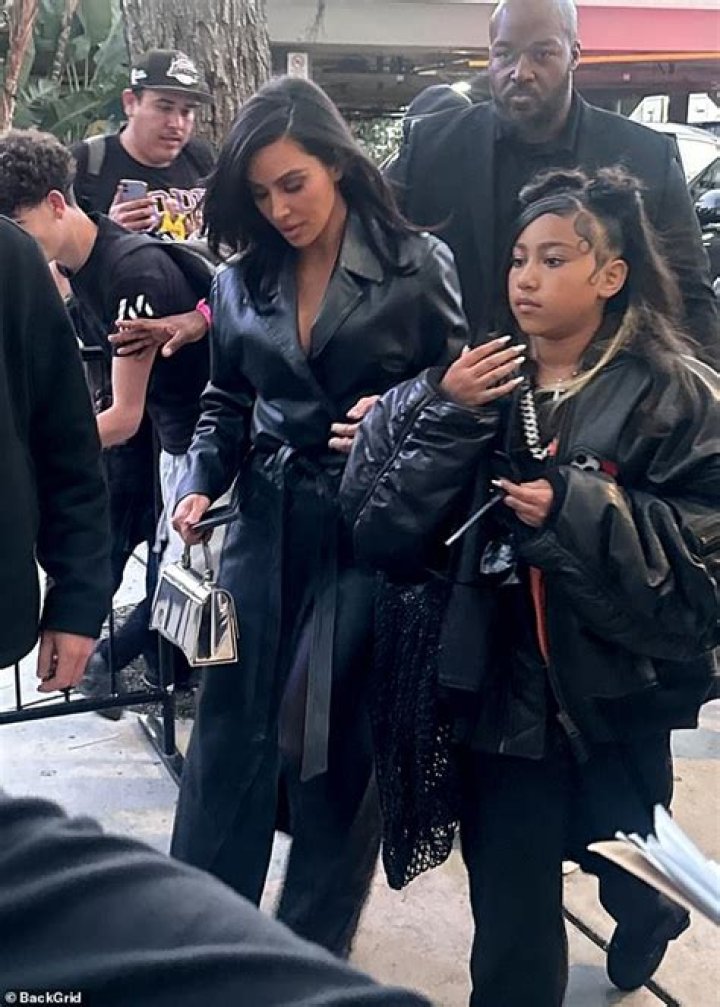 Kim Kardashian With North West at Fashion Week