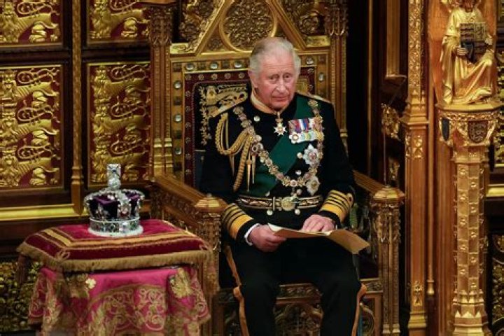 King Charles Draped in Feathers in New Zealand