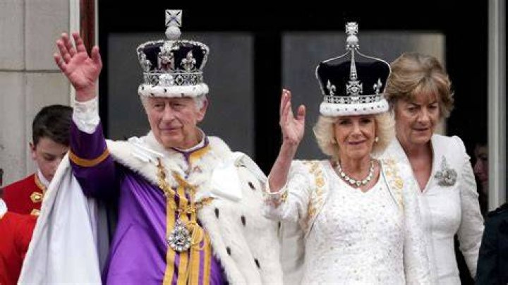 King Charles III in his car