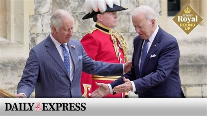 King Charles Welcomes Joe Biden To Windsor Castle