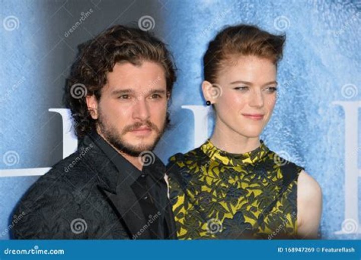 Kit Harington & Rose Leslie at an HBO event