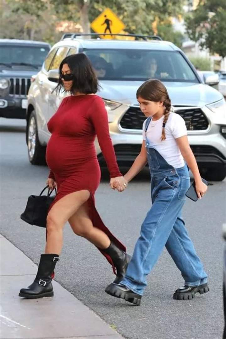 Kourtney Kardashian in Maxi Dress