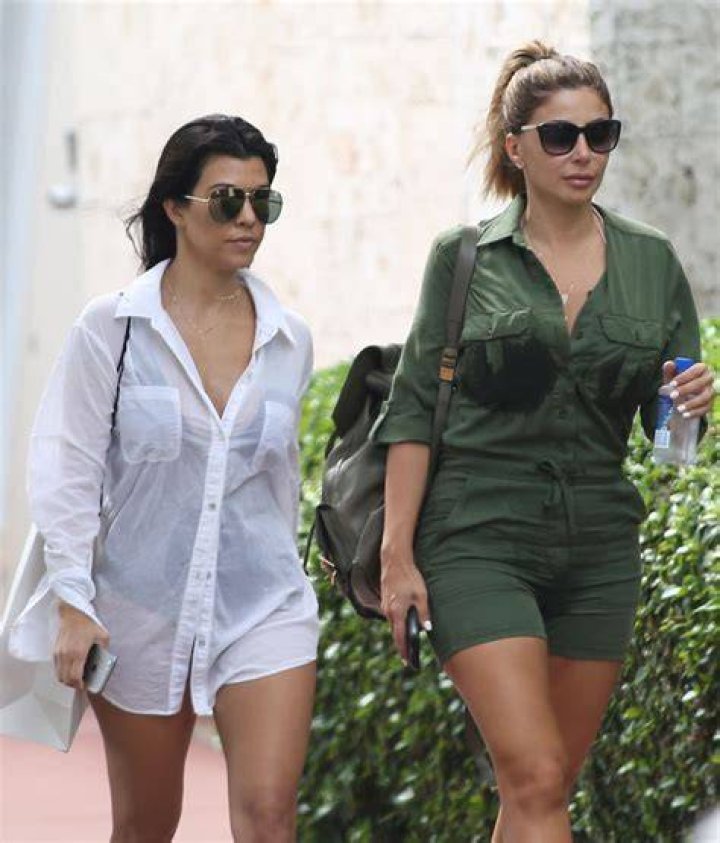 Kourtney Kardashian out with her kids
