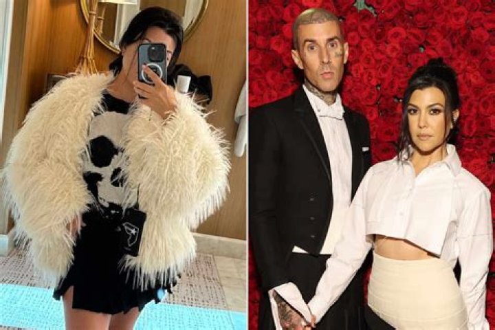 Kourtney Kardashian Rocks White Corset Top For Post-Wedding Boat Ride With Travis Barker