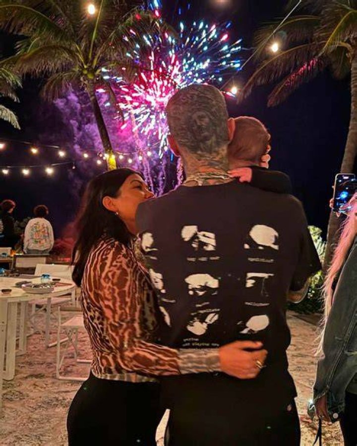 Kourtney Kardashian Shares Kiss With Travis Barker For Early Birthday Celebration At Coachella: Video