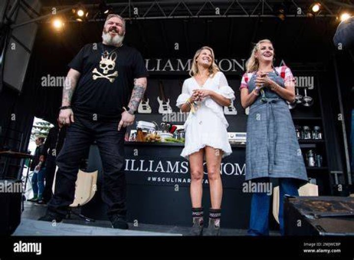 Kristian Nairn, Ali Larter, Kelsey Barnard Clark. Kristian Nairn, from left, Ali Larter, and Kelsey Barnard Clark are seen at the BottleRock Napa Valley Music Festival at Napa Valley Expo, in Napa, Calif 2019 BottleRock Valley Music Festival - Day 3, Napa, USA - 26 May 2019