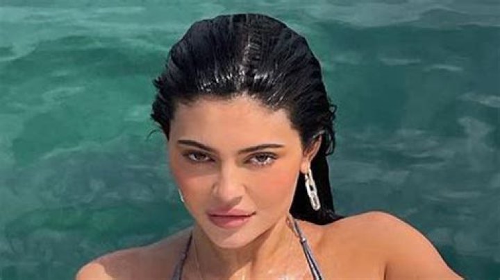 Kylie Jenner bikini sheer top