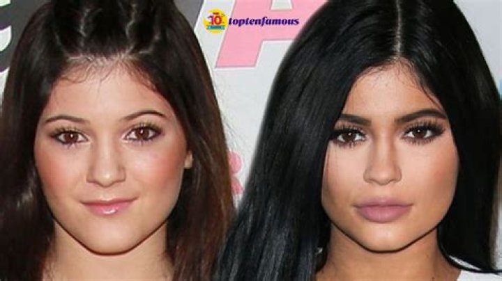 Kylie Jenner then and now