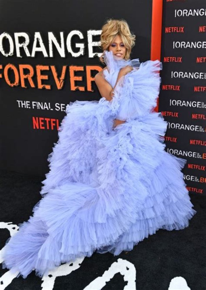 Laverne Cox Draped In Tulle