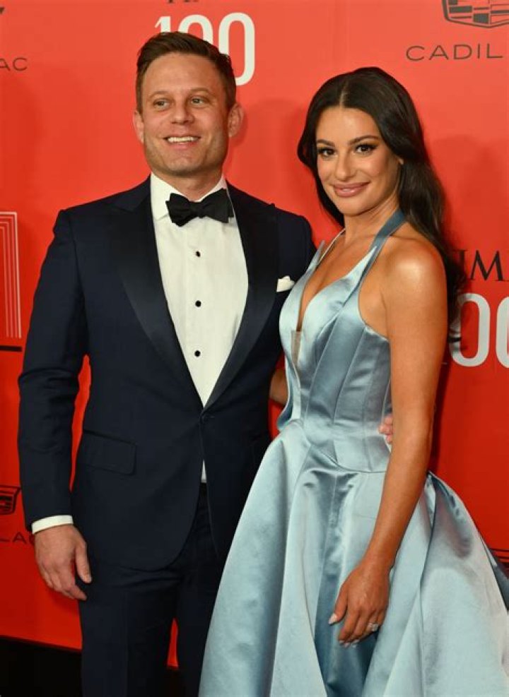 Lea Michele & Her Husband Walk Their Son