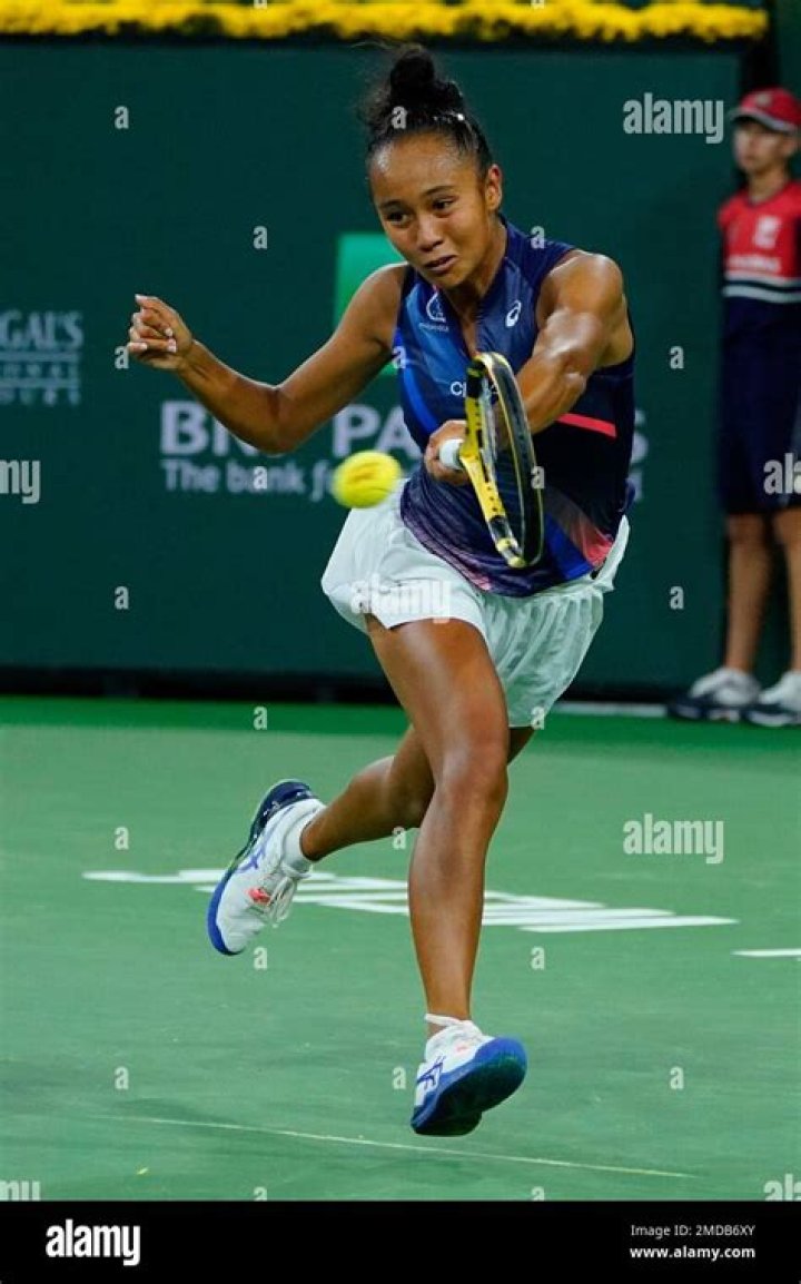 Leylah Fernandez, of Canada, returns a shot to Aryna Sabalenka,of Belarus, during the semifinals of the US Open tennis championships, in New YorkUS Open Tennis, New York, United States - 09 Sep 2021