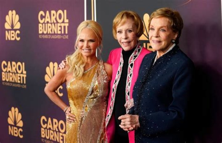 (L-R) Kristin Chenoweth, Carol Burnett and Julie Andrews 'Carol Burnett: 90 Years of Laughter + Love' TV show special premiere, Los Angeles, California, USA - 02 Mar 2023