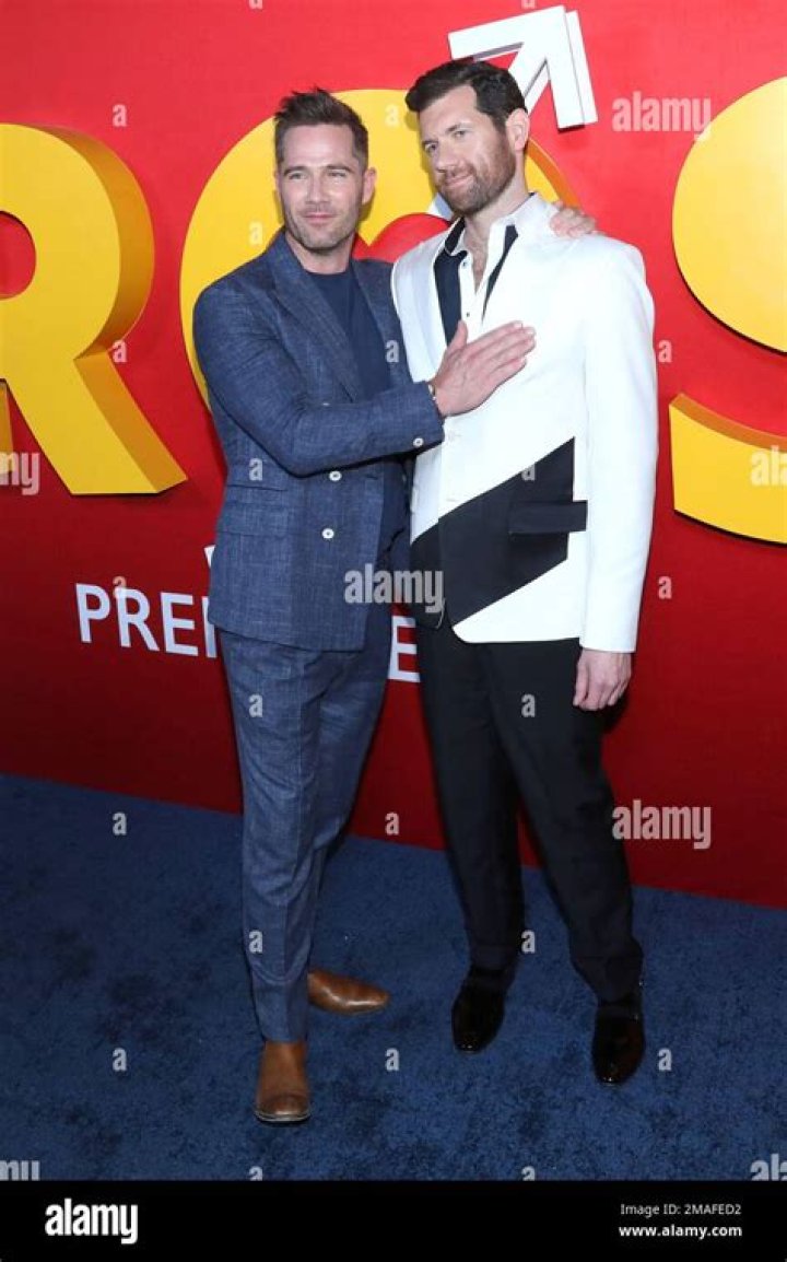 Luke Macfarlane, left, and Billy Eichner attend the premiere of "Bros" at AMC Lincoln Square, in New York NY Premiere of "Bros", New York, United States - 20 Sep 2022