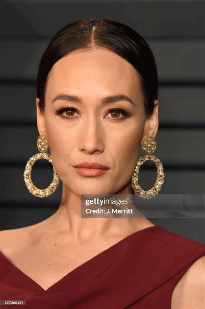 Maggie Q Vanity Fair Oscar Party, Arrivals, Los Angeles, USA - 04 Mar 2018 WEARING ZAC POSEN