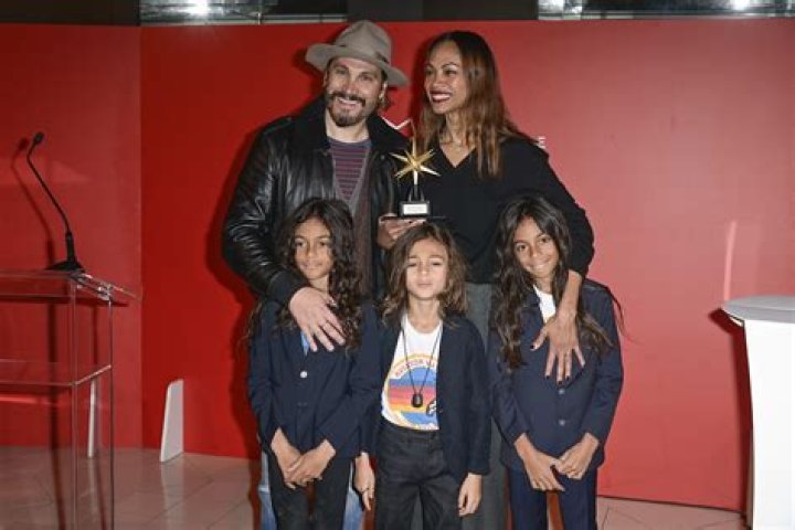 Marco Perego & Zoe Saldana At The London Premiere