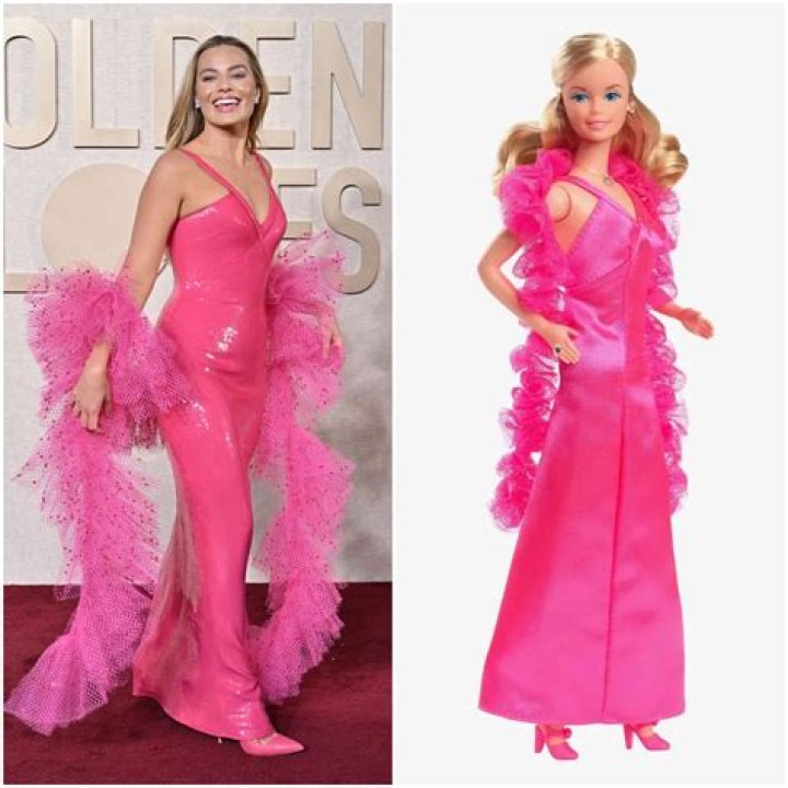 Margot Robbie as Superstar Barbie