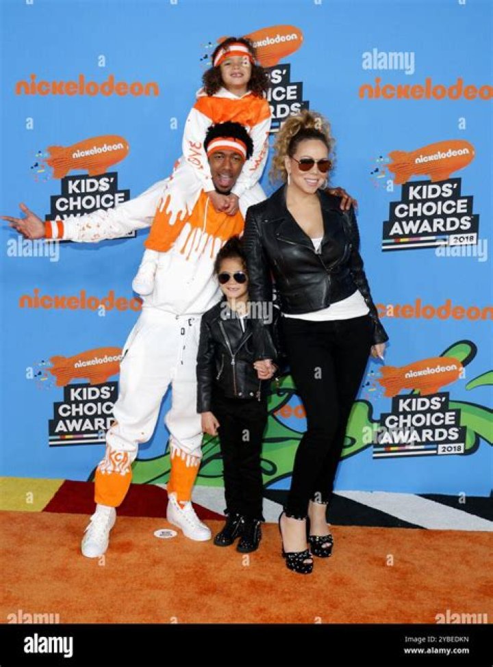 Mariah Carey, Nick Cannon, Moroccan Cannon, Monroe Cannon Nickelodeon Kids' Choice Awards, Arrivals, Los Angeles, USA - 24 Mar 2018