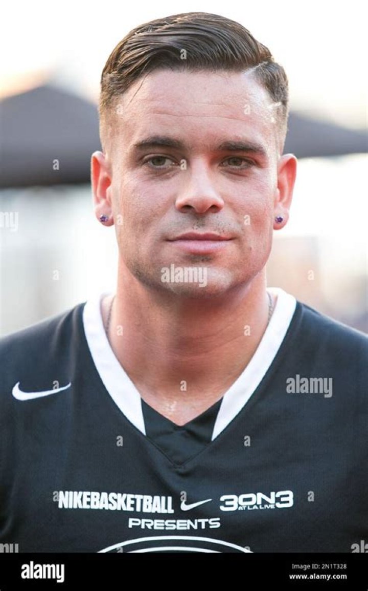 Mark Salling attends the Nike Basketball 3ON3 Tournament - ESPNLA 710 All-Star Celebrity Game held at L.A. LIVE's Microsoft Square, in Los Angeles Nike Basketball 3ON3 Tournament - ESPNLA 710 All-Star Celebrity Game, Los Angeles, USA