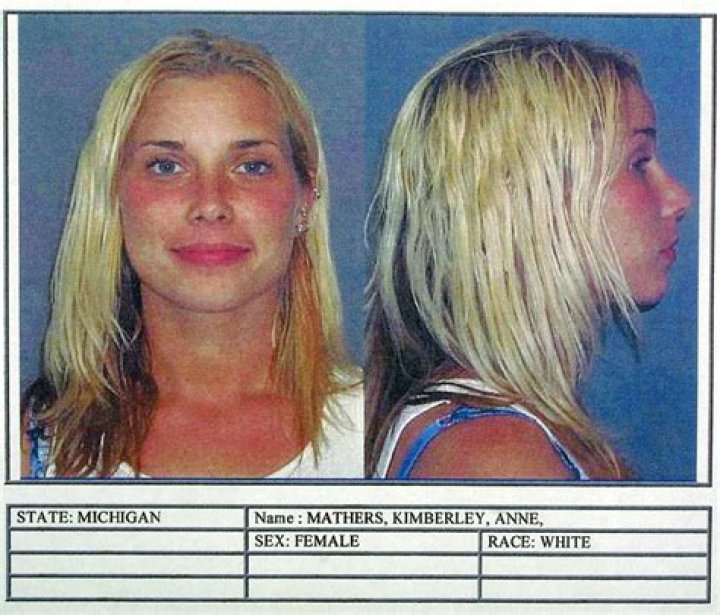 MATHERS Kimberly Mathers, the former wife of Grammy-winning rapper Eminem, enters 40th District court in St. Clair Shores, Mich., where she pleaded innocent to a drug charge and two driving violations. Mathers is accused of possession of up to 25 grams of cocaine, driving with a suspended license and unsafe driving near a stopped emergency vehicleEMINEMS WIFE