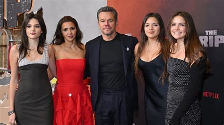 Matt Damon and daughters
