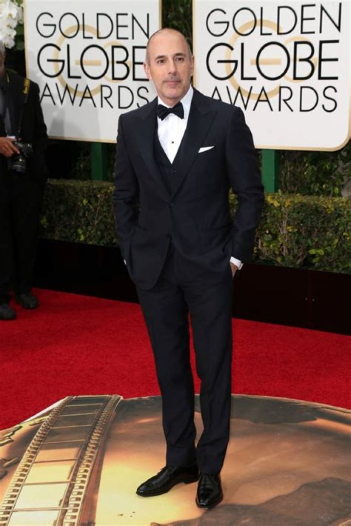 Matt Lauer at the Golden Globes