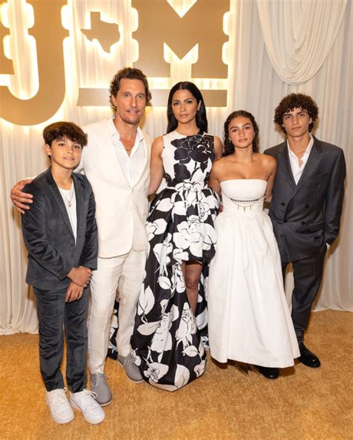 Matthew McConaughey and his wife and kids