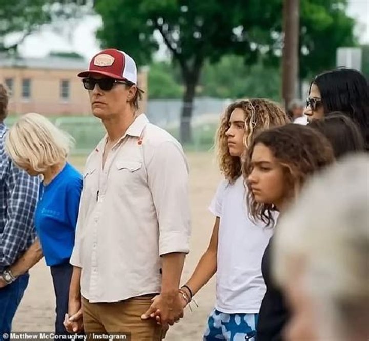 Matthew McConaughey & Family Visit Uvalde To Pay Tribute To Texas School Shooting Victims
