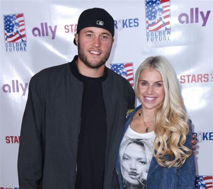 Matthew Stafford and Kelly Hall Michael Jordan Celebrity Invitational Gala at the Aria Resort & Casino at Citycenter in Las Vegas, America - 30 Mar 2012