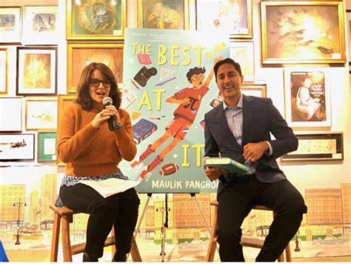 Maulik Pancholy At The Book Launch Of THE BEST AT IT With Special Guest Tina Fey