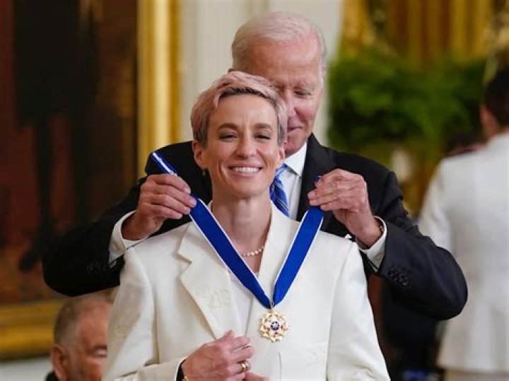 Megan Rapinoe Receives Her Presidential Medal Of Freedom