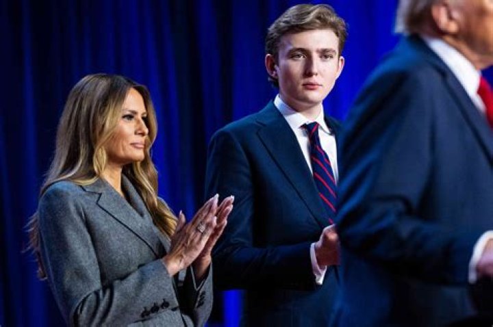 Melania & Barron Trump at Dinner