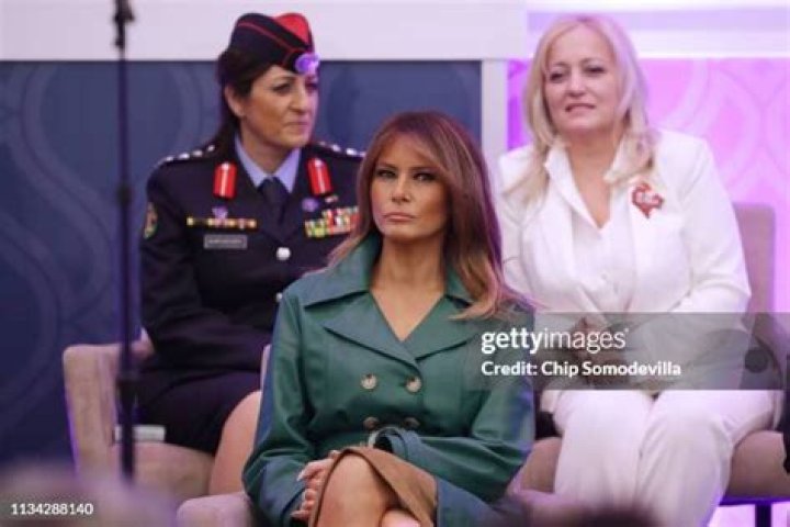Melania Trump & Colonel Sir Andrew Ford at Windsor Castle