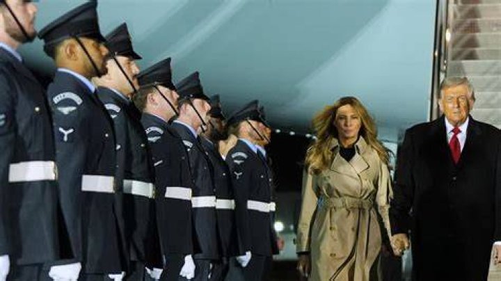 Melania Trump Arrives In Scotland