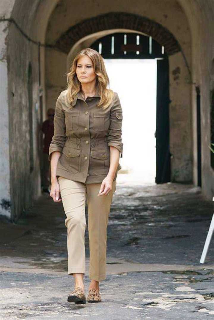 Melania Trump In Khaki