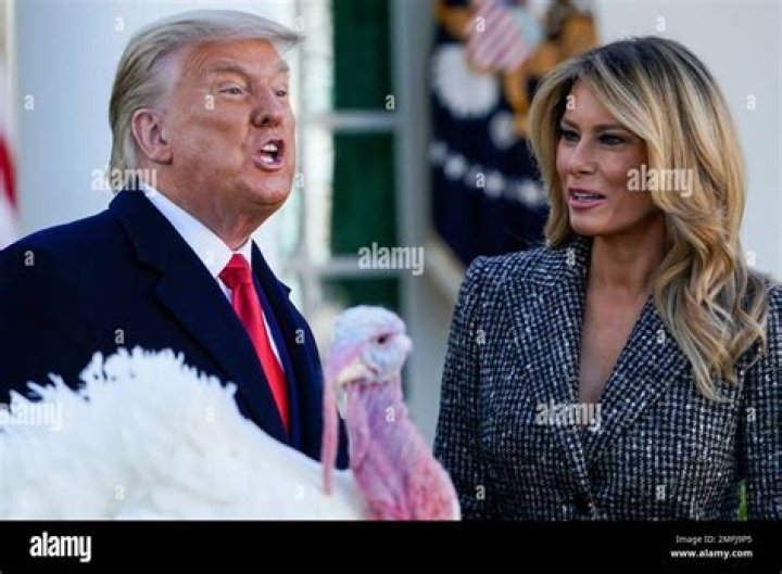 Melania Trump Watches The Turkey