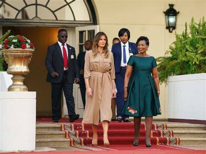 Melania Trump With Gertrude Maseko