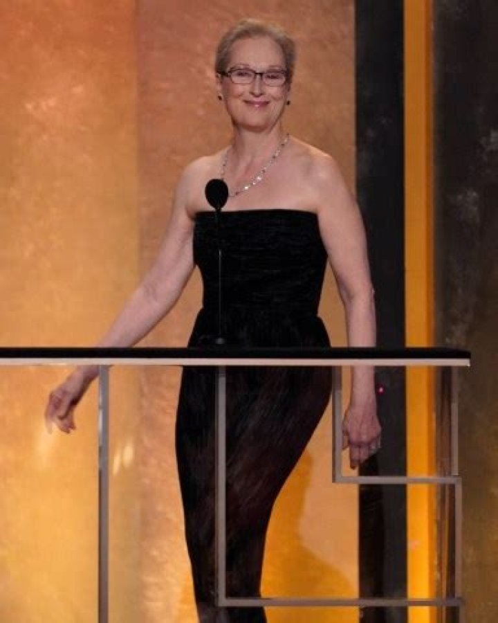 Meryl Streep appears on stage at the 28th annual Screen Actors Guild Awards at the Barker Hangar, in Santa Monica, Calif 28th Annual SAG Awards - Show, Santa Monica, United States - 27 Feb 2022