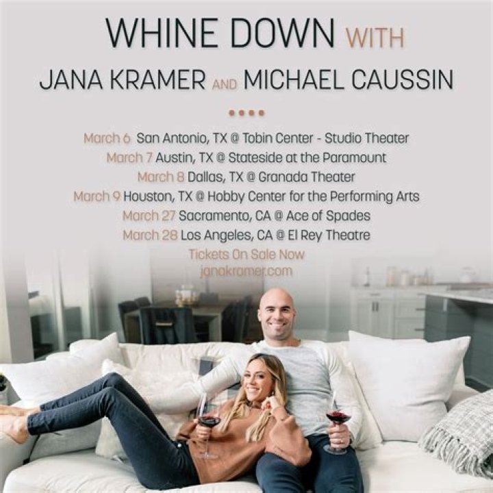 Michael Caussin, Jana Kramer The Napa Valley Wine Train, Napa, USA - 06 Apr 2019