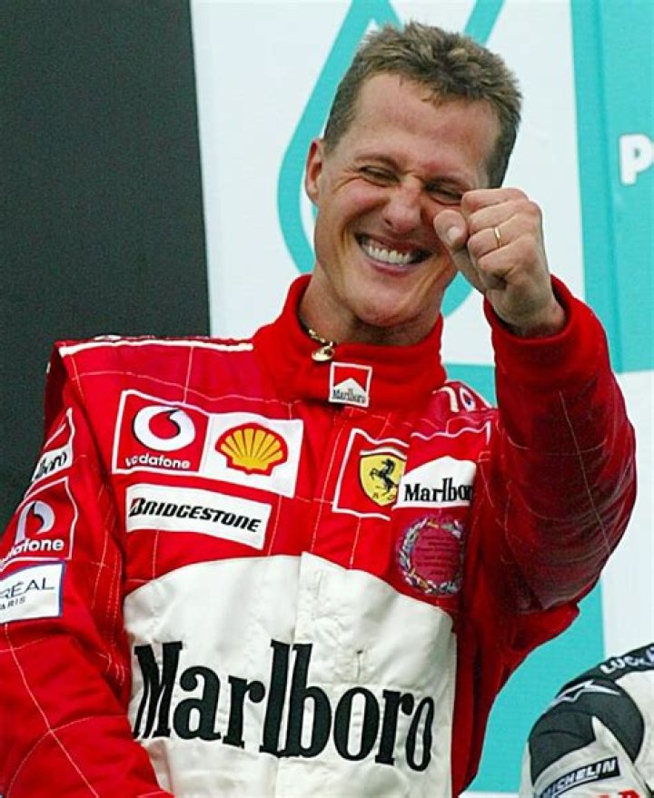 Michael Schumacher Is Seen at a Racing Exhibition