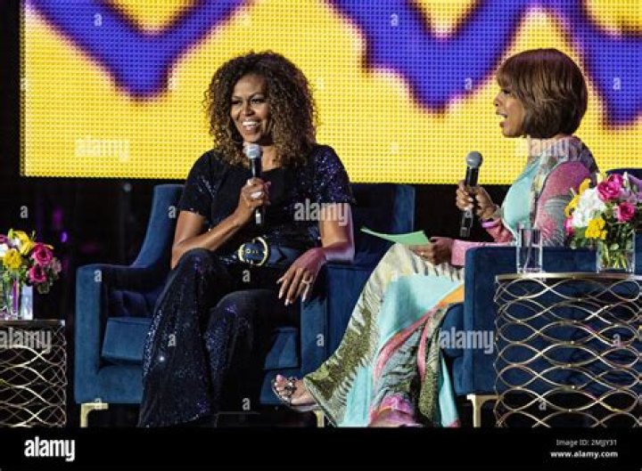 Michelle Obama and Gayle King seen at the 2019 Essence Festival at the Mercedes-Benz Superdome, in New Orleans 2019 Essence Festival - Day 2, New Orleans, USA - 06 Jul 2019