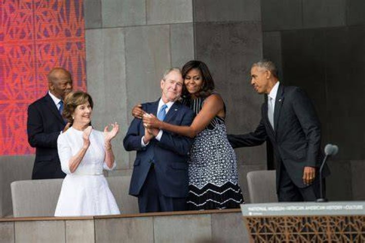 michelle obama george bush