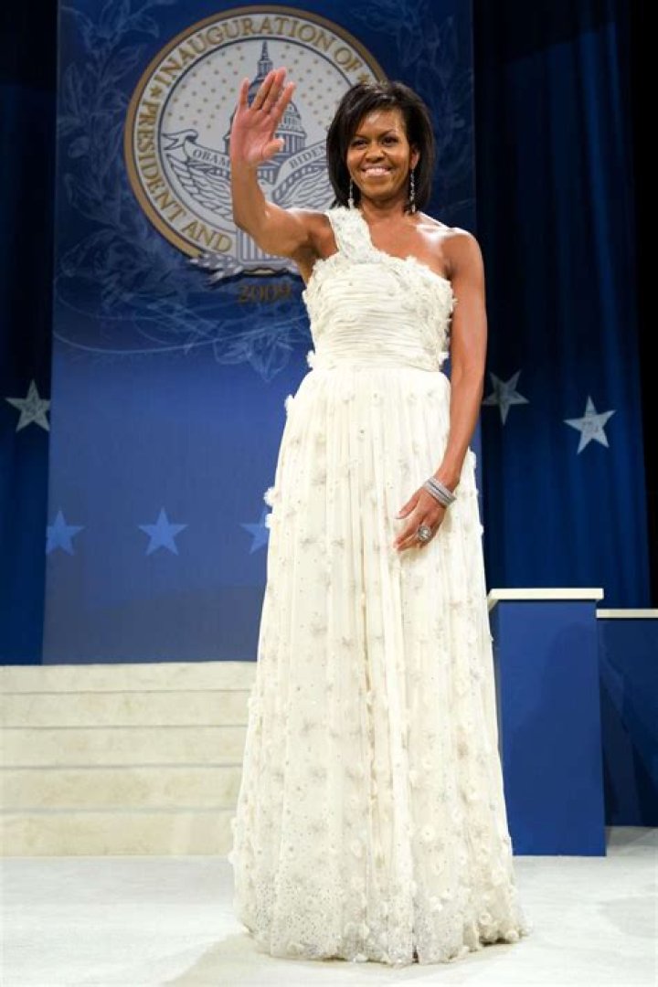 michelle obama white dress