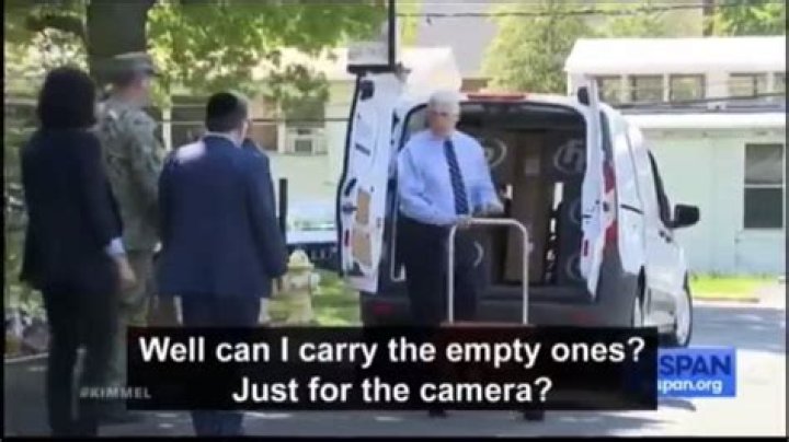 Mike Pence Delivers Boxes