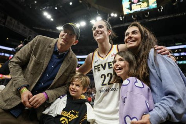 mila kunis, ashton kutcher, and their two kids