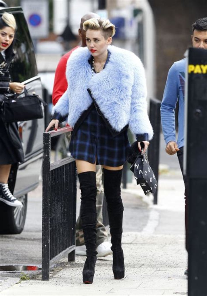 Miley Cyrus’ Christian Louboutin Boots — Too Revealing? – Hollywood Life