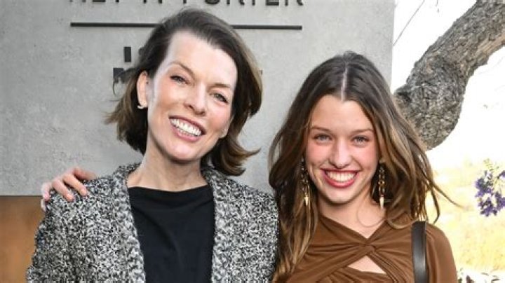 Milla Jovovich and her daughter Ever at the amfAR Gala