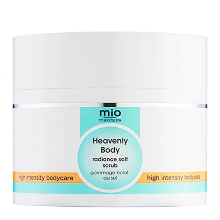 Mio Skincare Heavenly Body Radiance Salt Scrub, $35, mioskincare.com