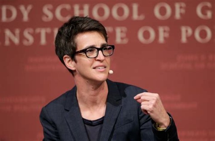 MSNBC television anchor Rachel Maddow, host of the Rachel Maddow Show, moderates a panel, Monday, Oct. 16, 2017, at a forum called "Perspectives on National Security," at the John F. Kennedy School of Government, on the campus of Harvard University, in Cambridge, Mass. (AP Photo/Steven Senne)