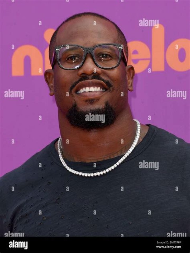 NFL football player Von Miller is "slimed" as he rides a pedal go cart bike during the 2016 Kids' Choice Sports Awards at Pauley Pavilion, in Los Angeles 2016 Kids' Choice Sports Awards - Show, Los Angeles, USA - 14 Jul 2016
