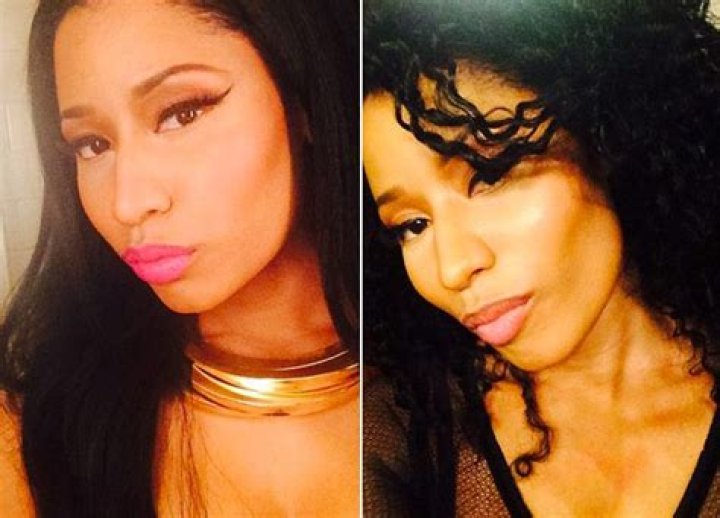 Nicki Minaj Curly Vs Straight Hair